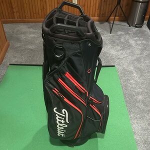 Titleist Black and Red Golf Bag